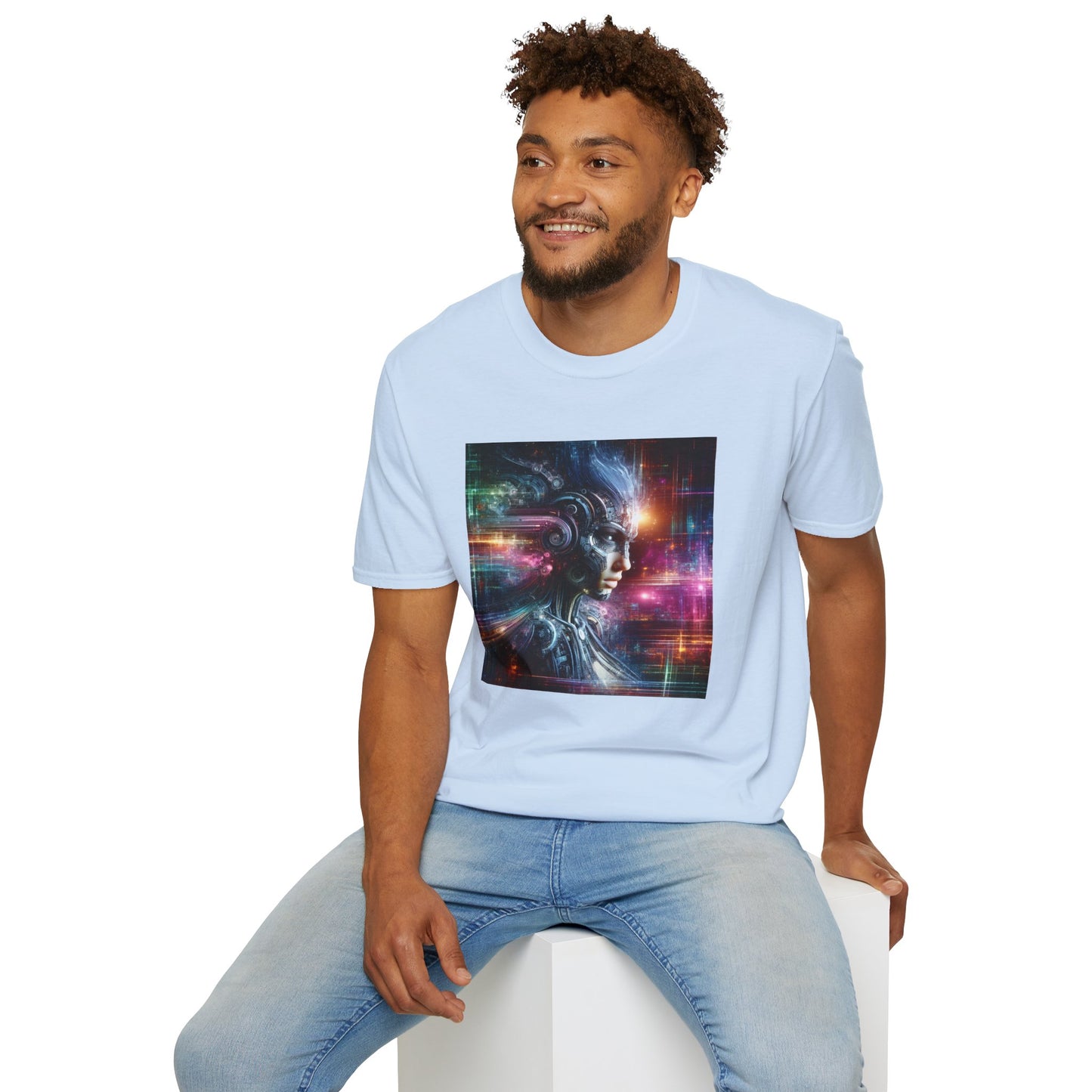 Cyberpunk Female Unisex Softstyle T-Shirt