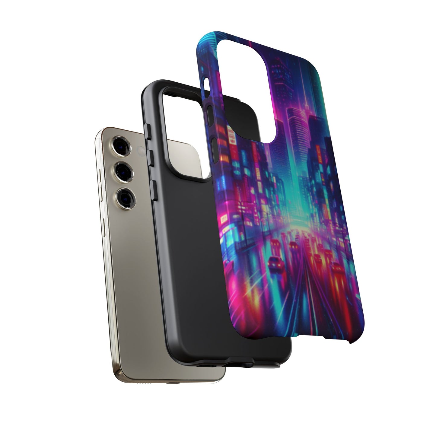 Neon City Phone Tough Cases