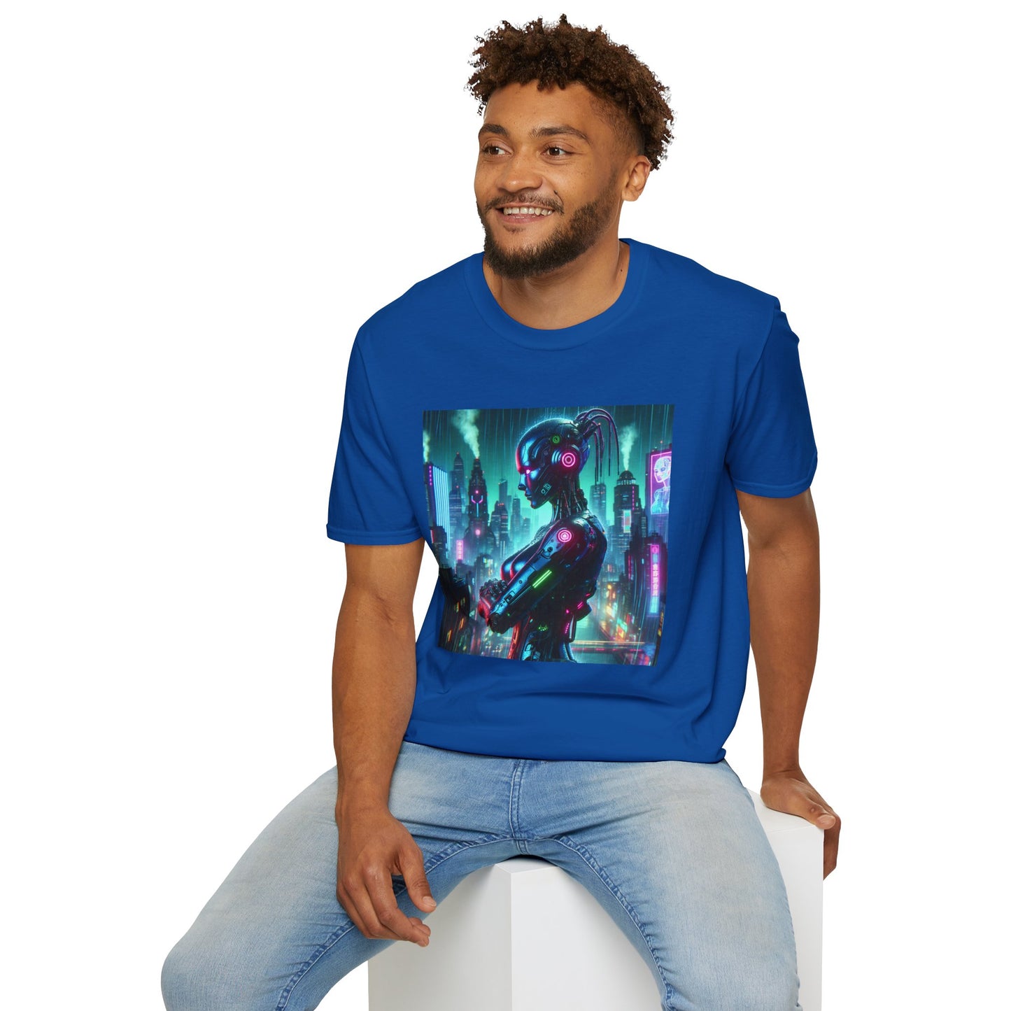 Cyberpunk Robohuman Unisex Softstyle T-Shirt