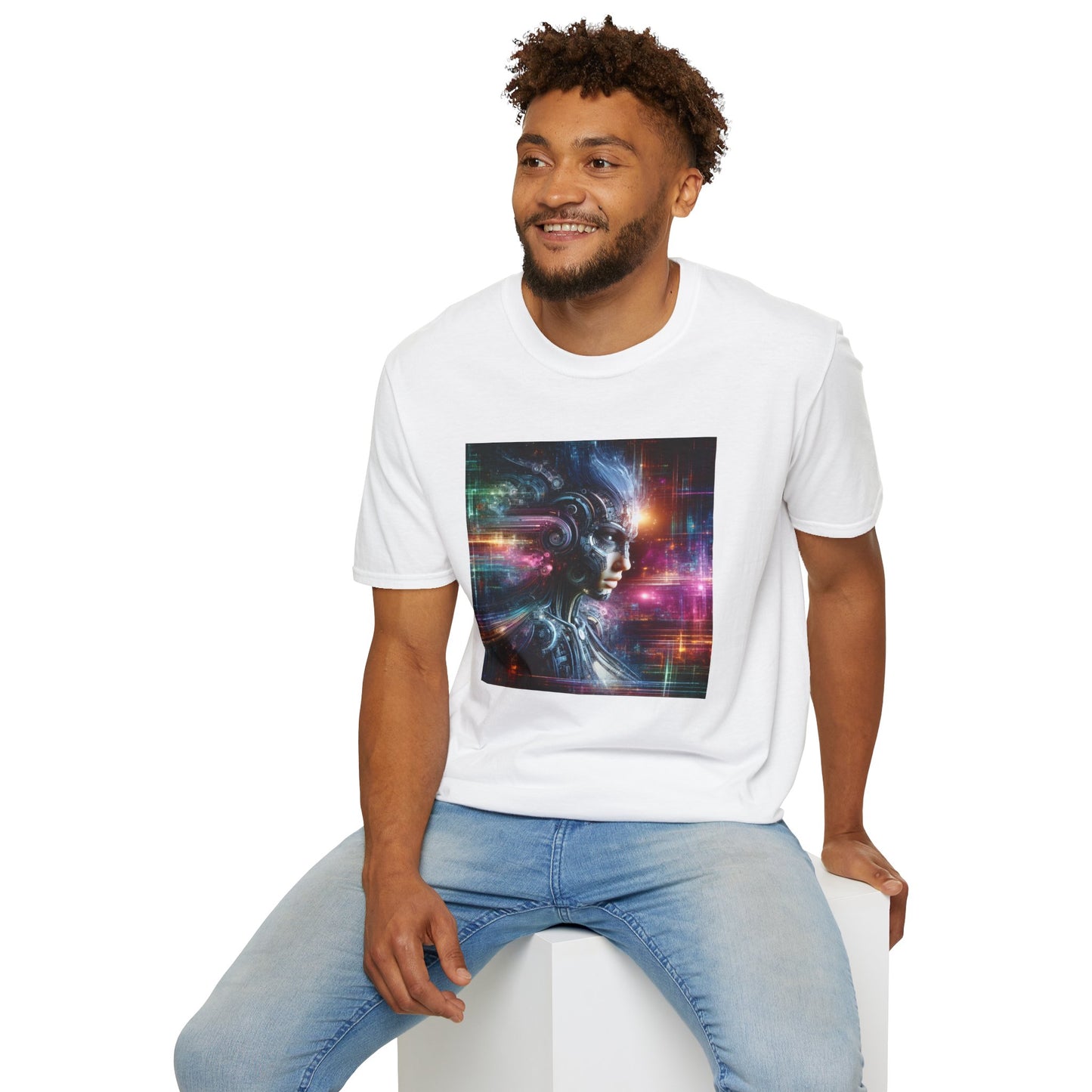 Cyberpunk Female Unisex Softstyle T-Shirt