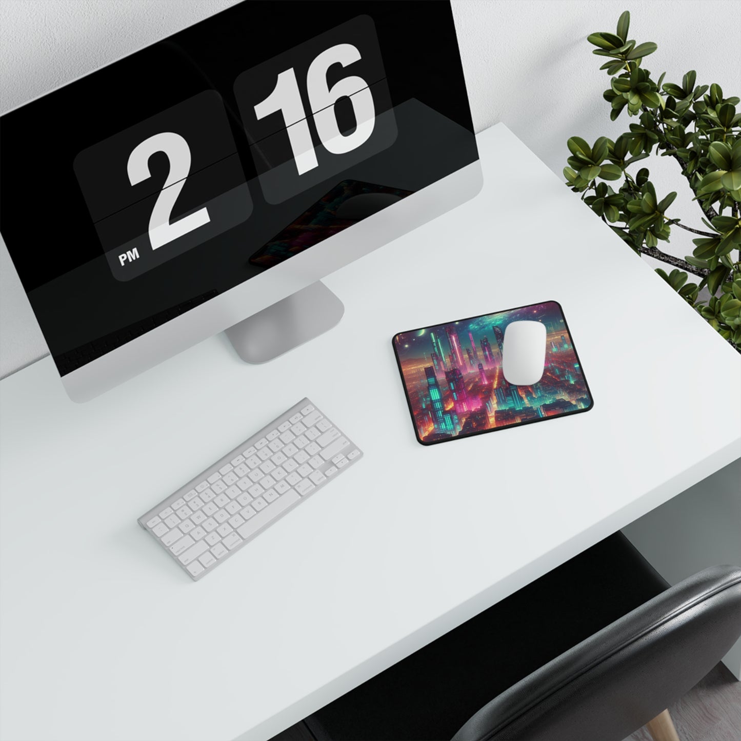 Futuristic City Space Non-Slip Gaming Mouse Pad