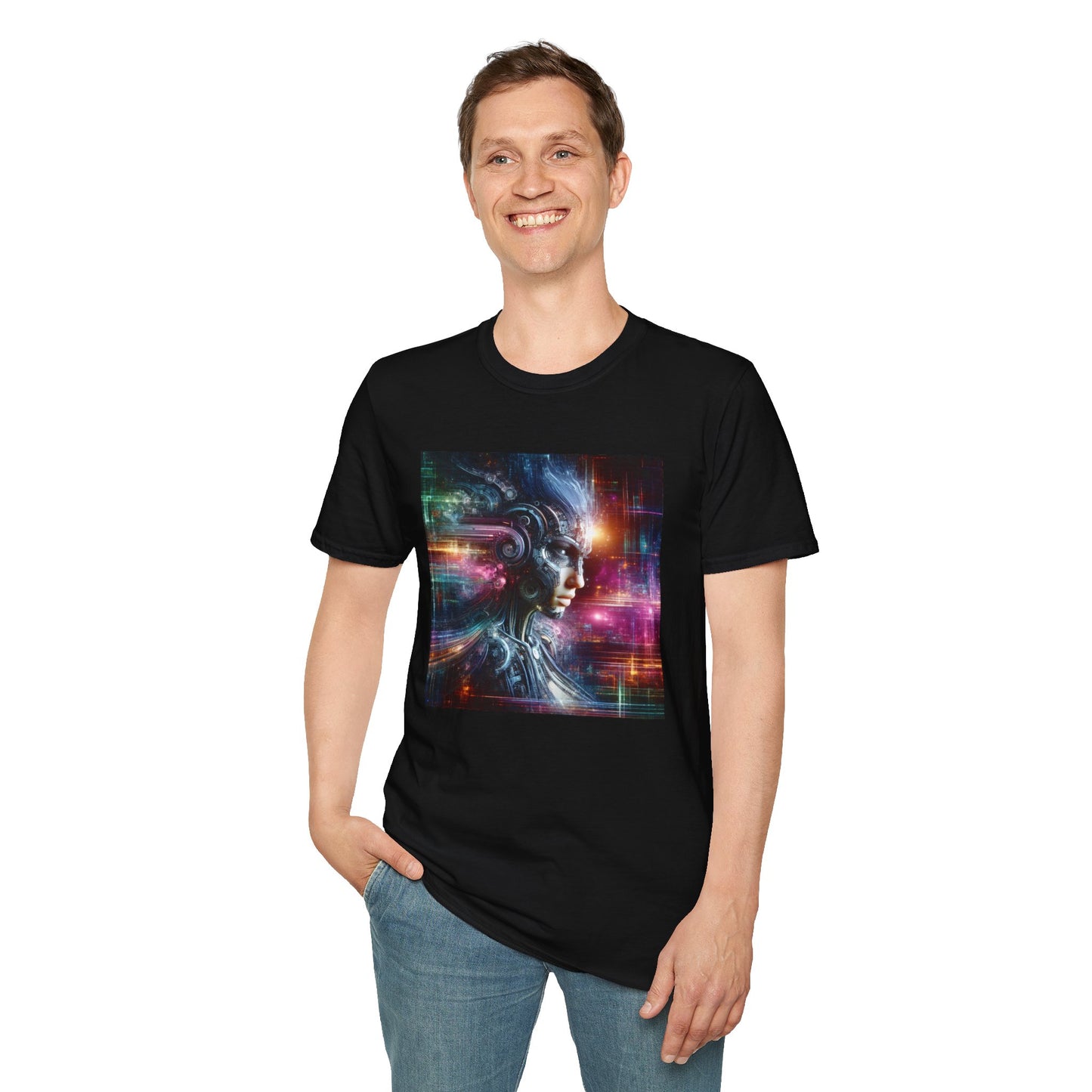 Cyberpunk Female Unisex Softstyle T-Shirt