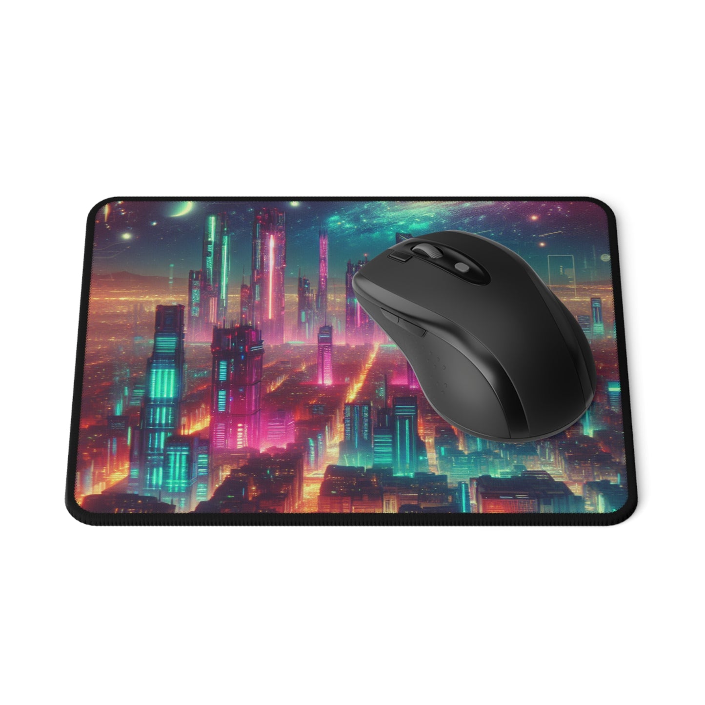 Futuristic City Space Non-Slip Gaming Mouse Pad