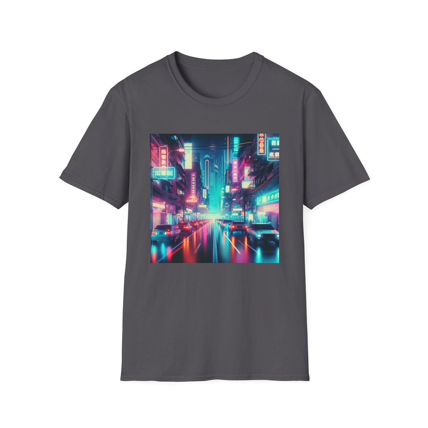 Cyber City Traffic Neon Unisex Softstyle T-Shirt