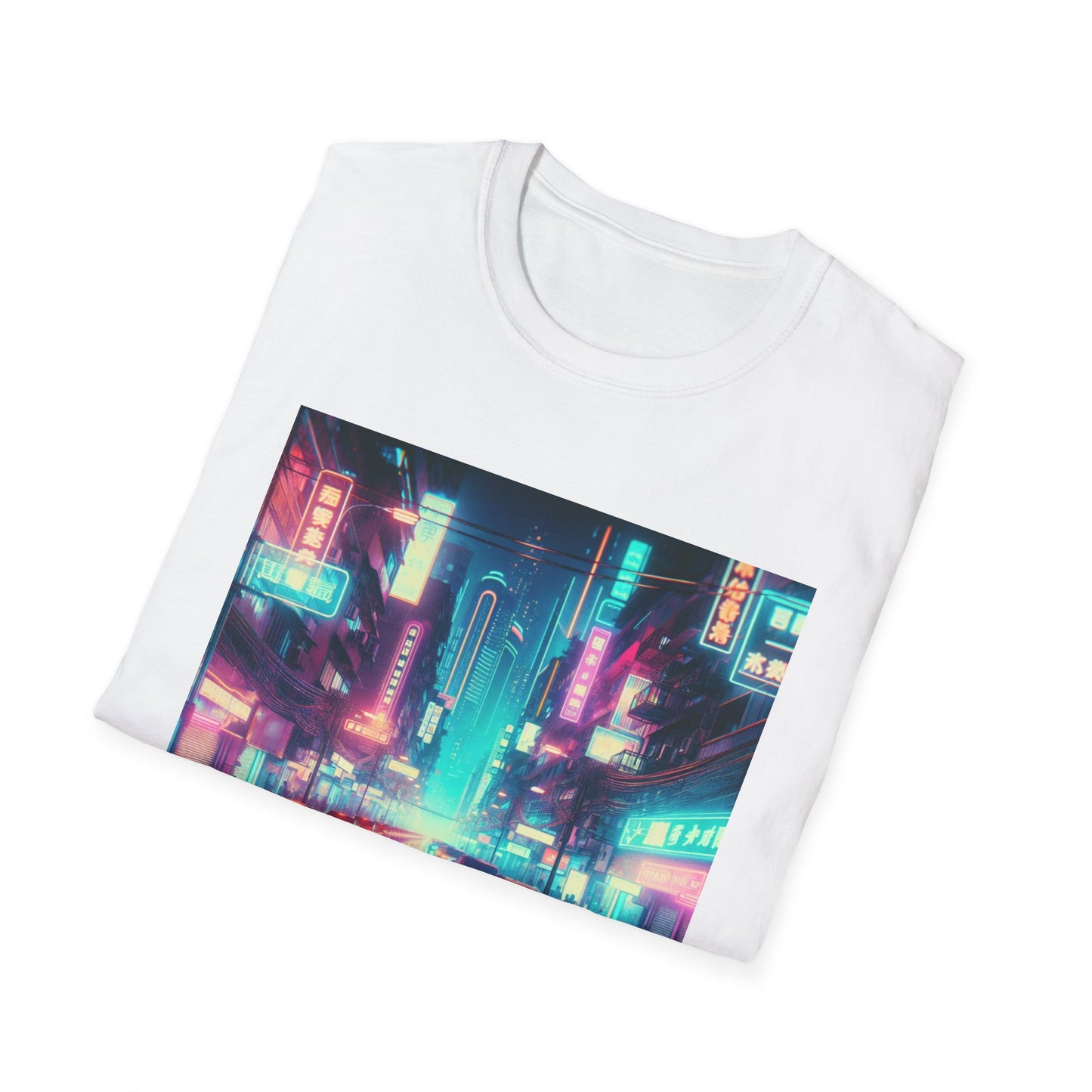 Cyber City Traffic Neon Unisex Softstyle T-Shirt