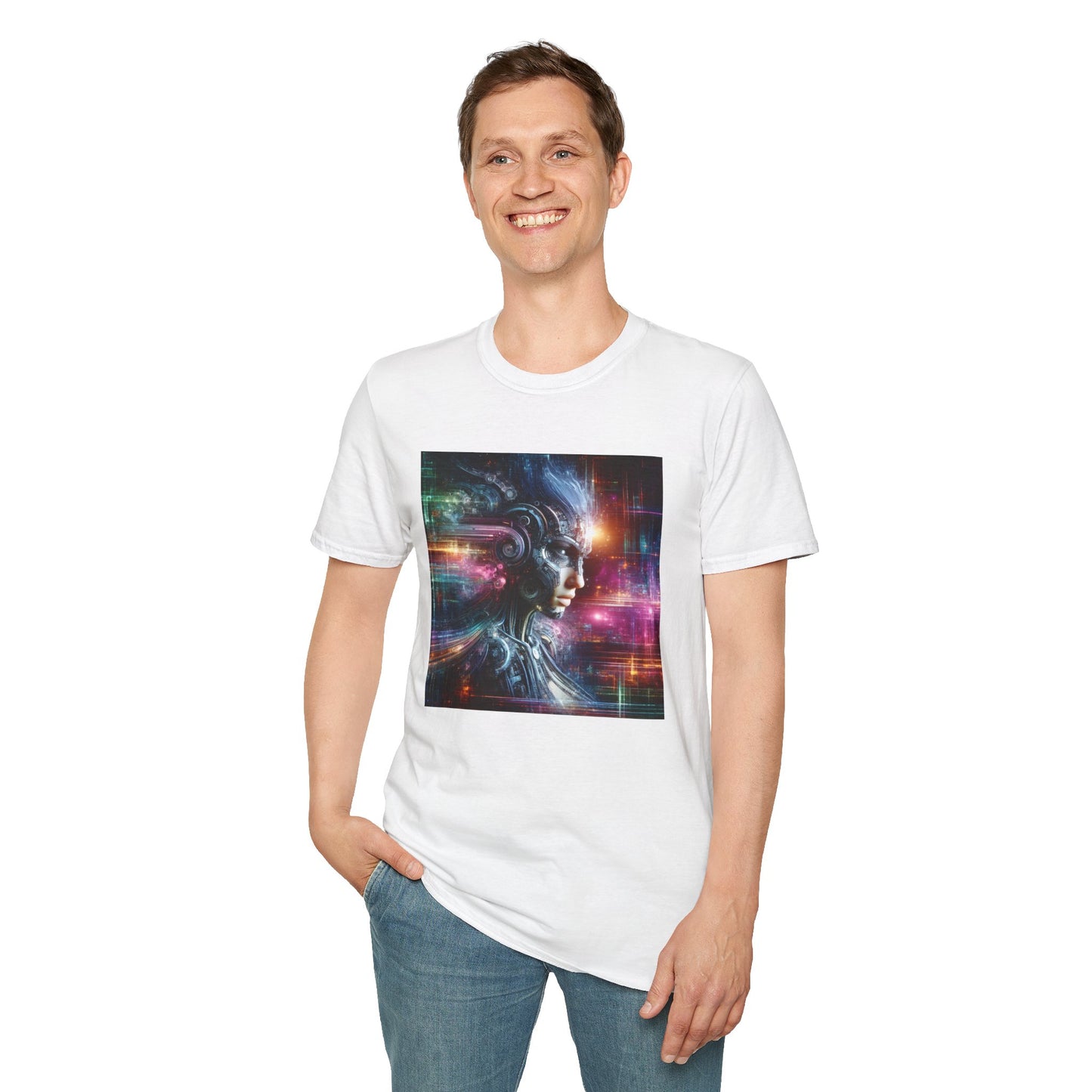 Cyberpunk Female Unisex Softstyle T-Shirt