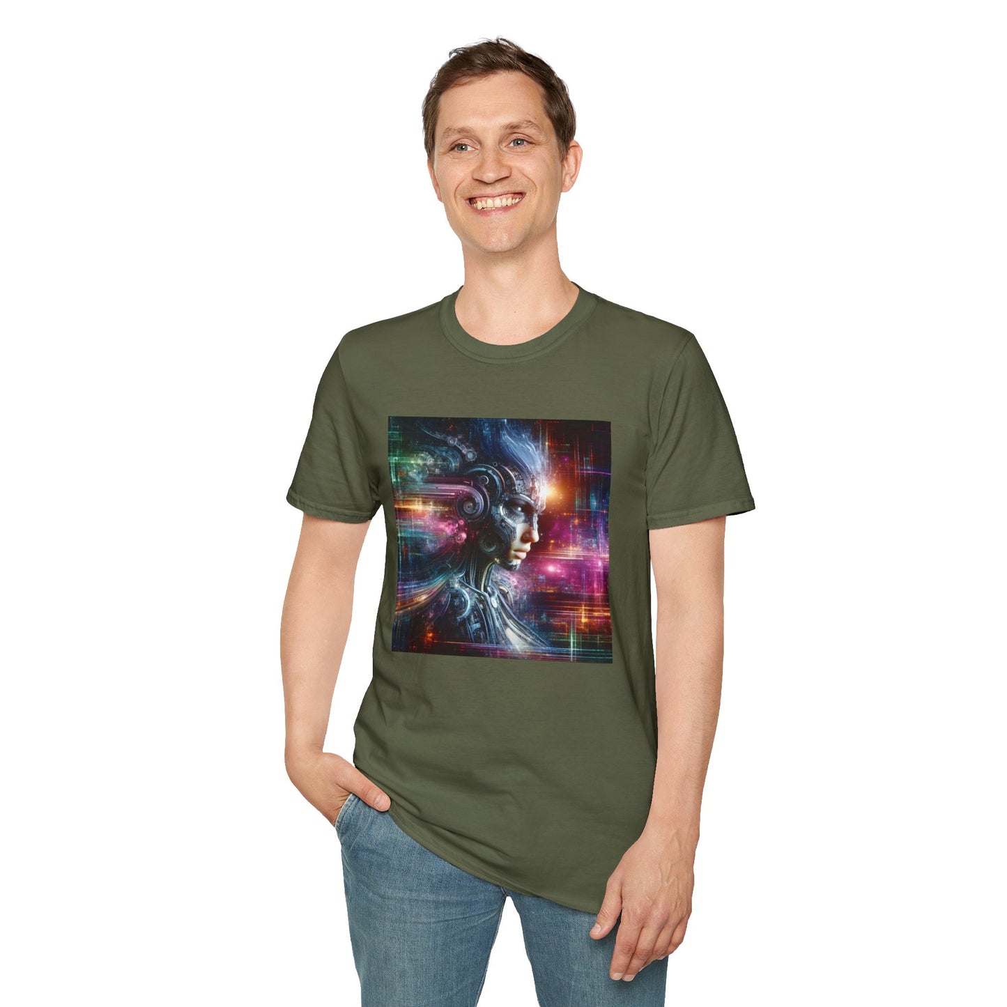 Cyberpunk Female Unisex Softstyle T-Shirt