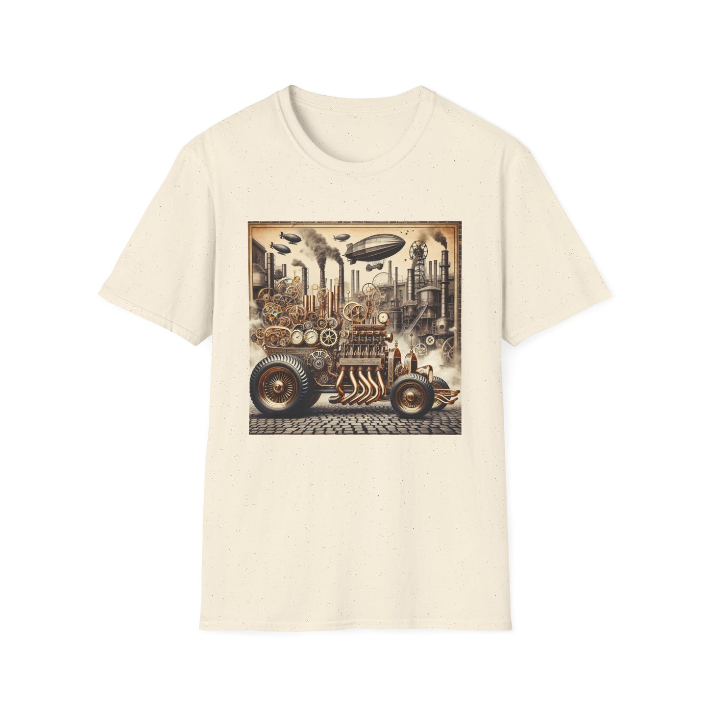 Steampunk Hotrod Unisex Softstyle T-Shirt