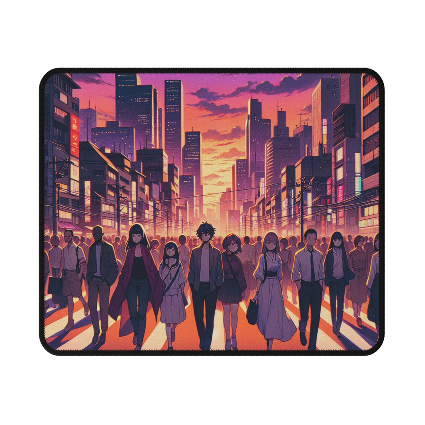 Anime City Streets Non-Slip Gaming Mouse Pad