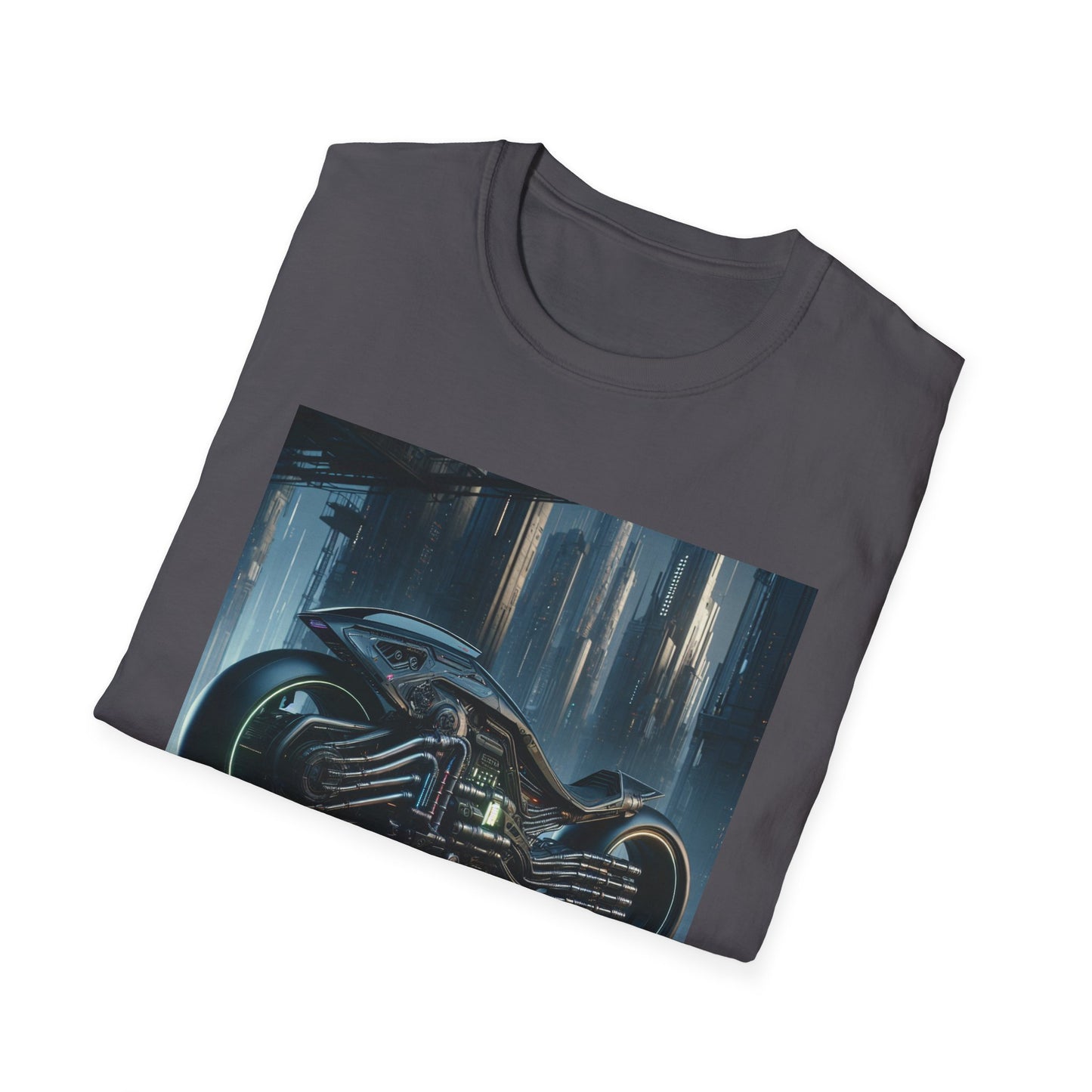 Cyber Steed motorbike Unisex Softstyle T-Shirt