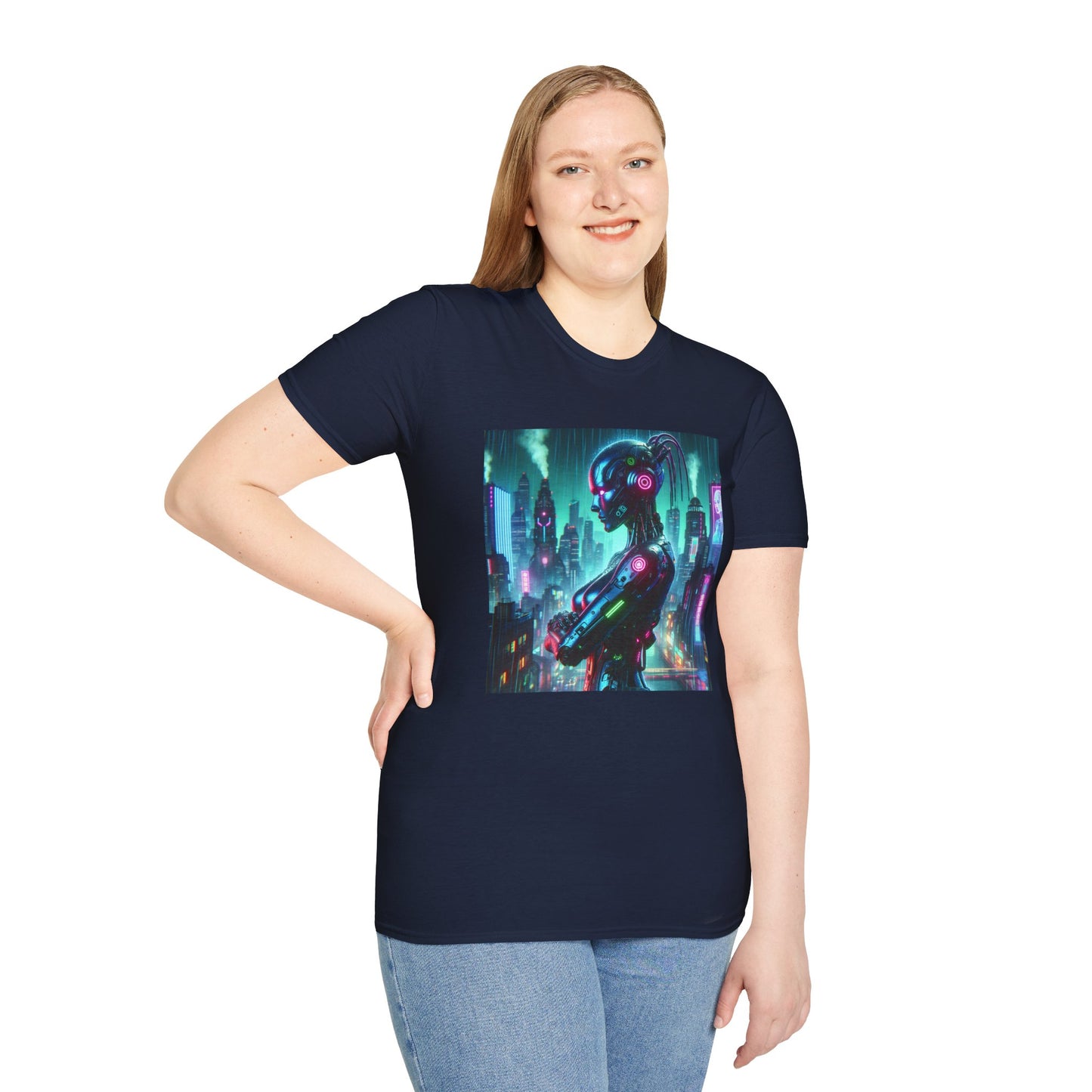 Cyberpunk Robohuman Unisex Softstyle T-Shirt