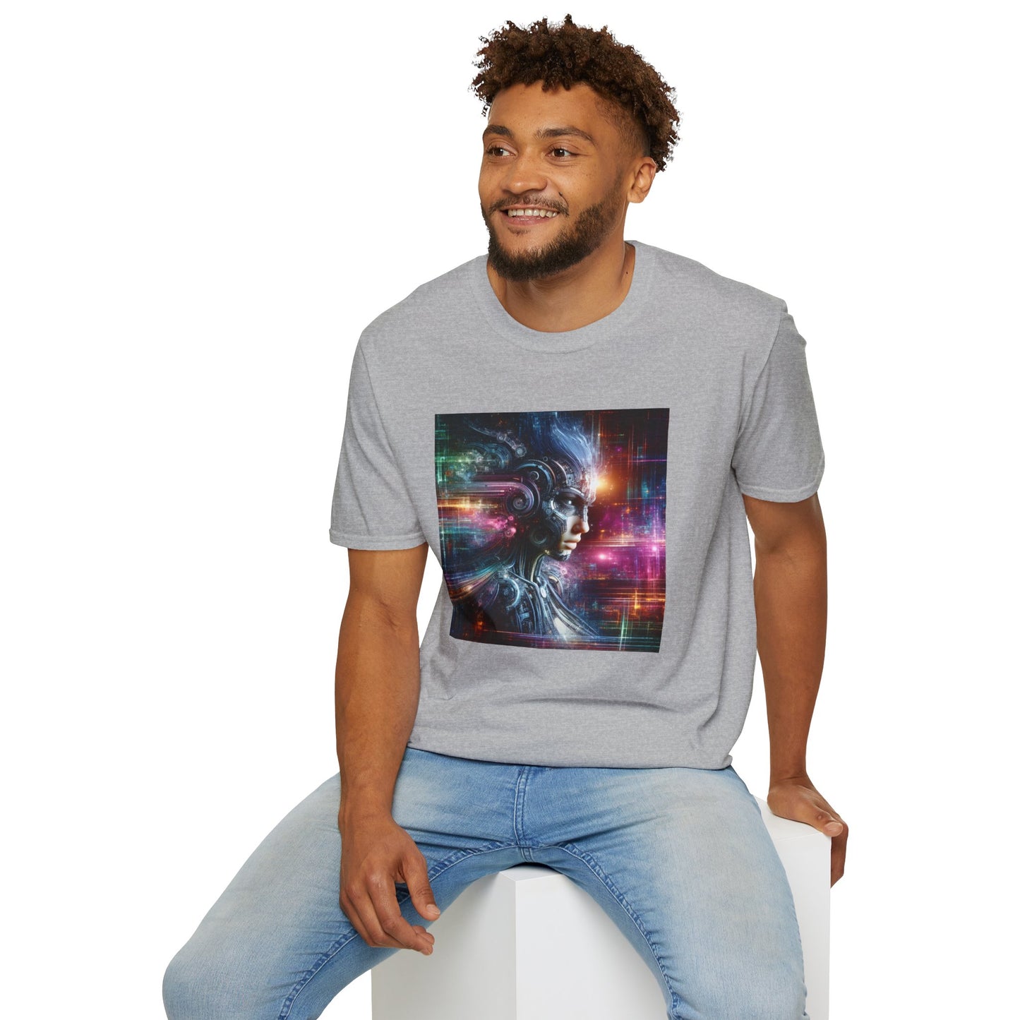 Cyberpunk Female Unisex Softstyle T-Shirt