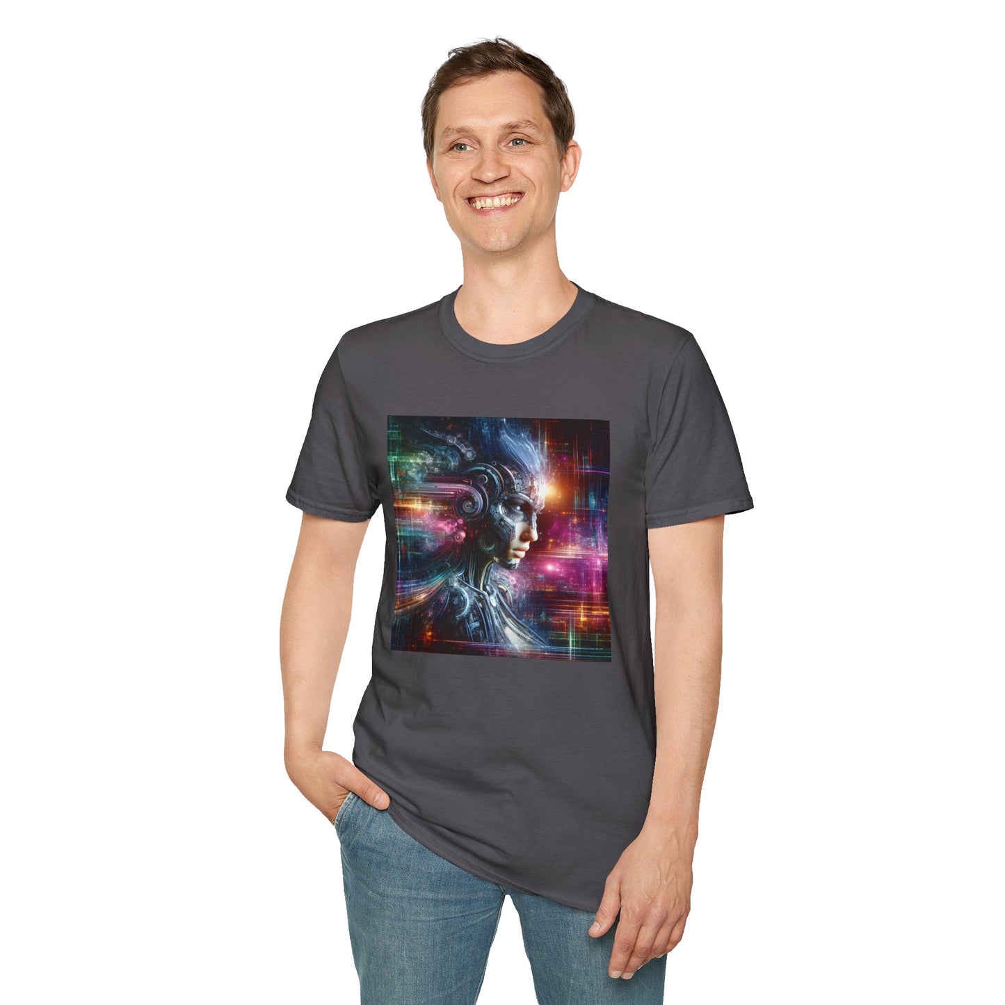 Cyberpunk Female Unisex Softstyle T-Shirt