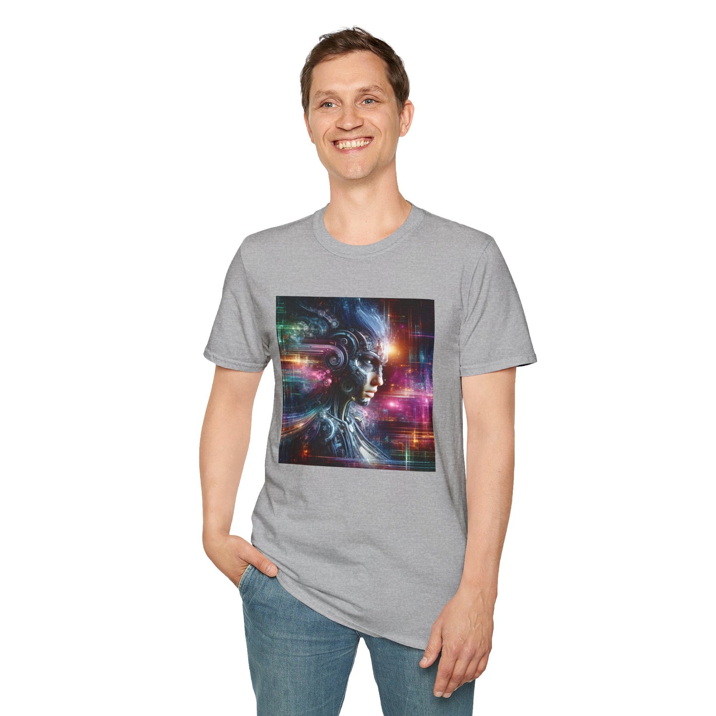 Cyberpunk Female Unisex Softstyle T-Shirt