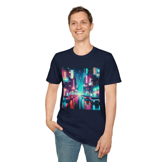 Cyber City Traffic Neon Unisex Softstyle T-Shirt