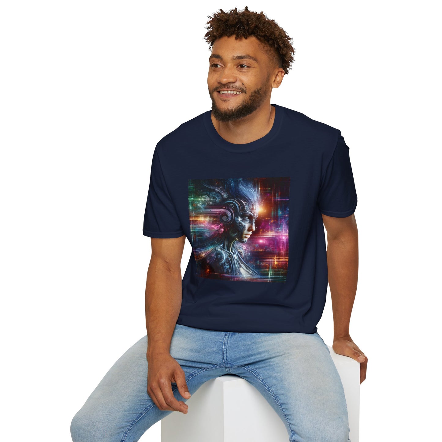 Cyberpunk Female Unisex Softstyle T-Shirt