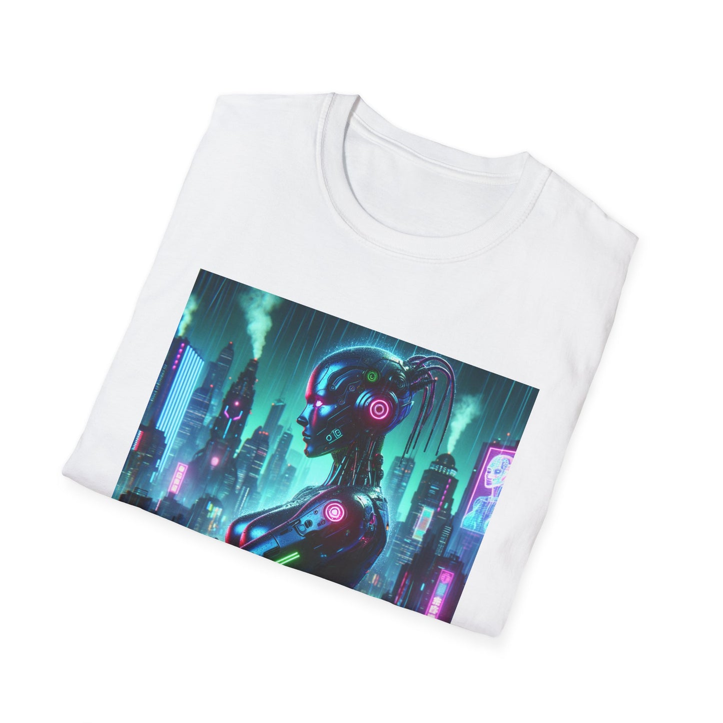 Cyberpunk Robohuman Unisex Softstyle T-Shirt