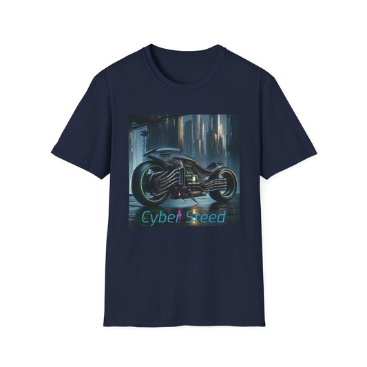 Cyber Steed motorbike Unisex Softstyle T-Shirt