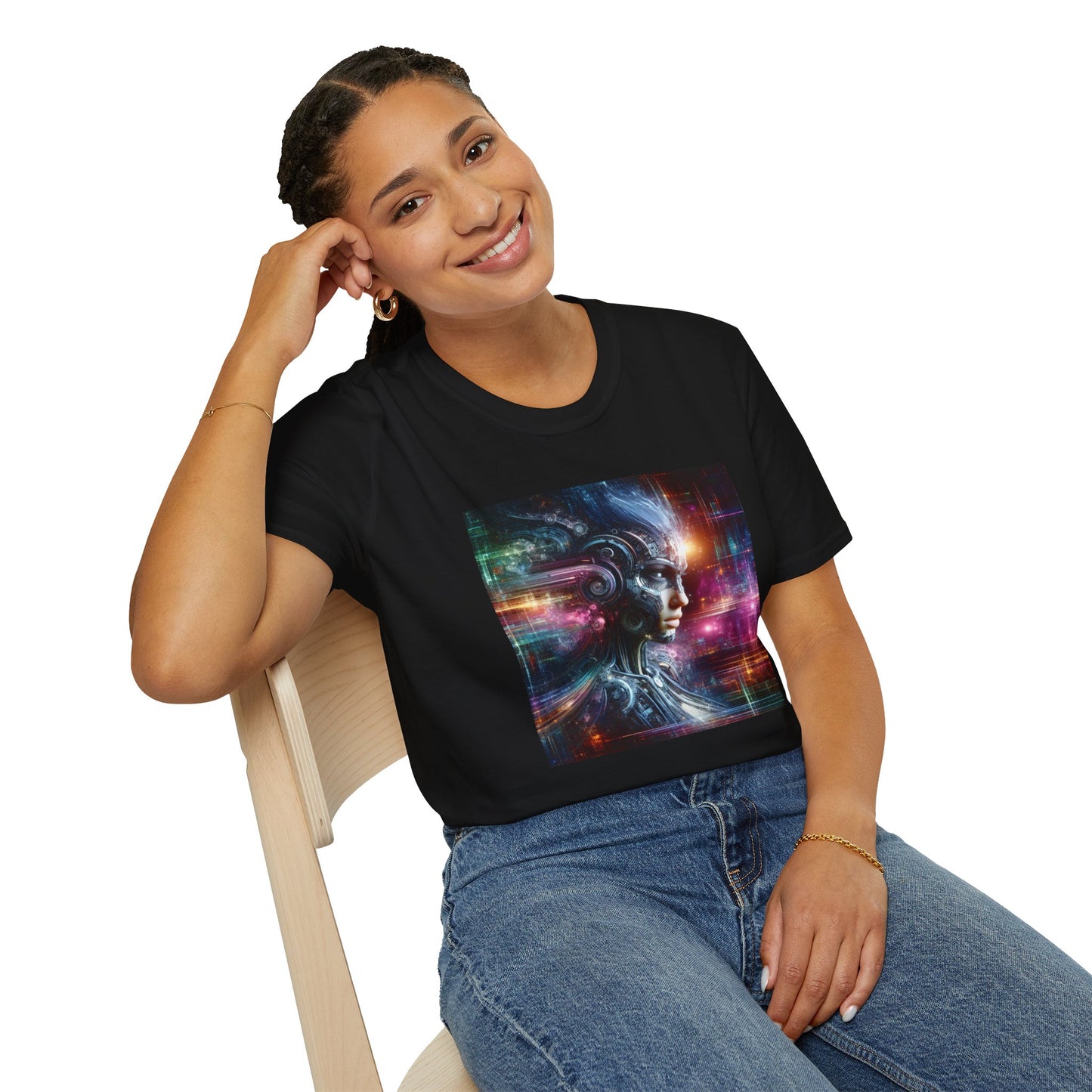 Cyberpunk Female Unisex Softstyle T-Shirt