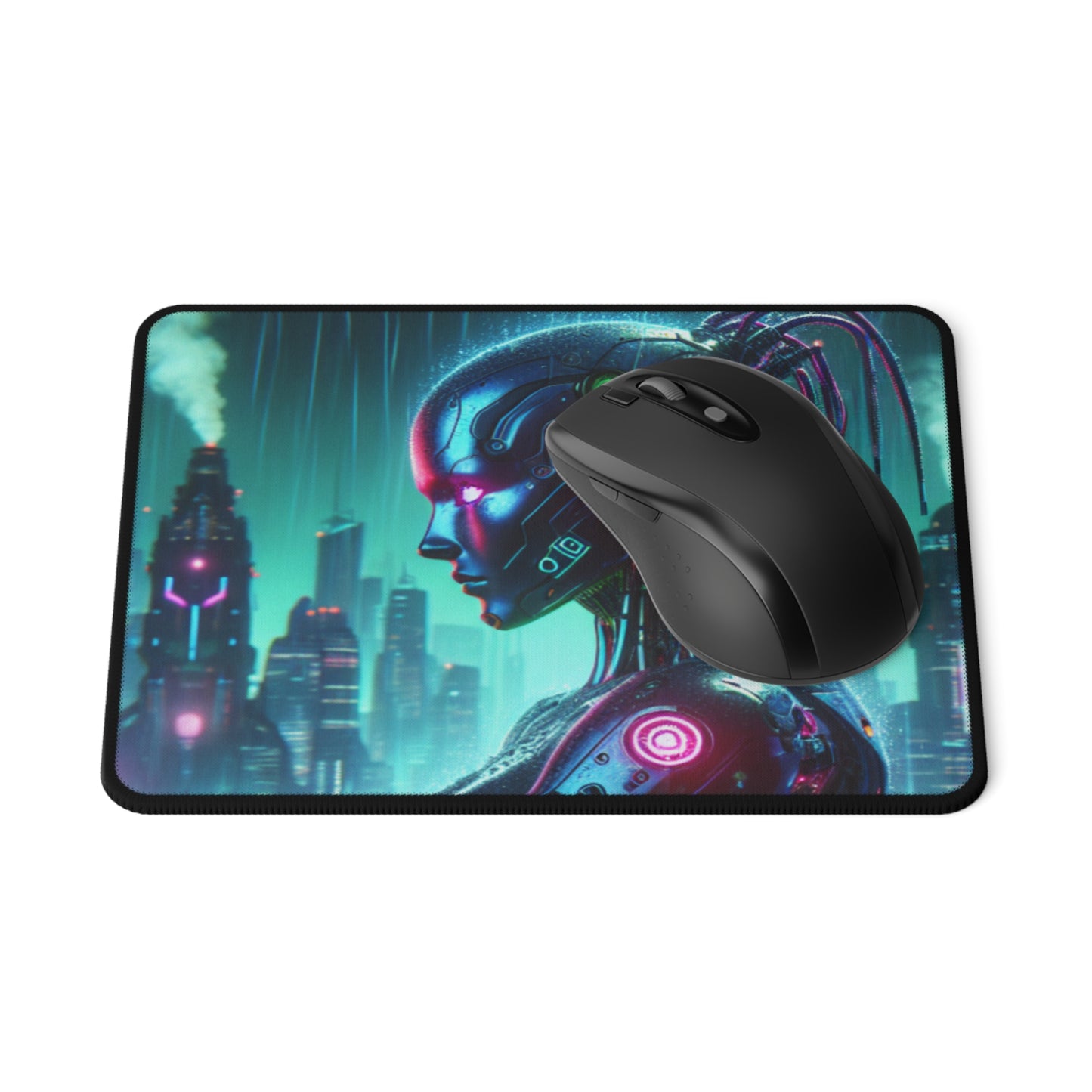 Cyberpunk Robohuman Non-Slip Gaming Mouse Pad