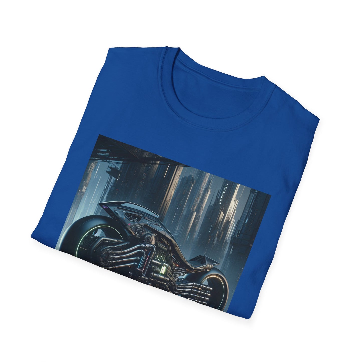 Cyber Steed motorbike Unisex Softstyle T-Shirt