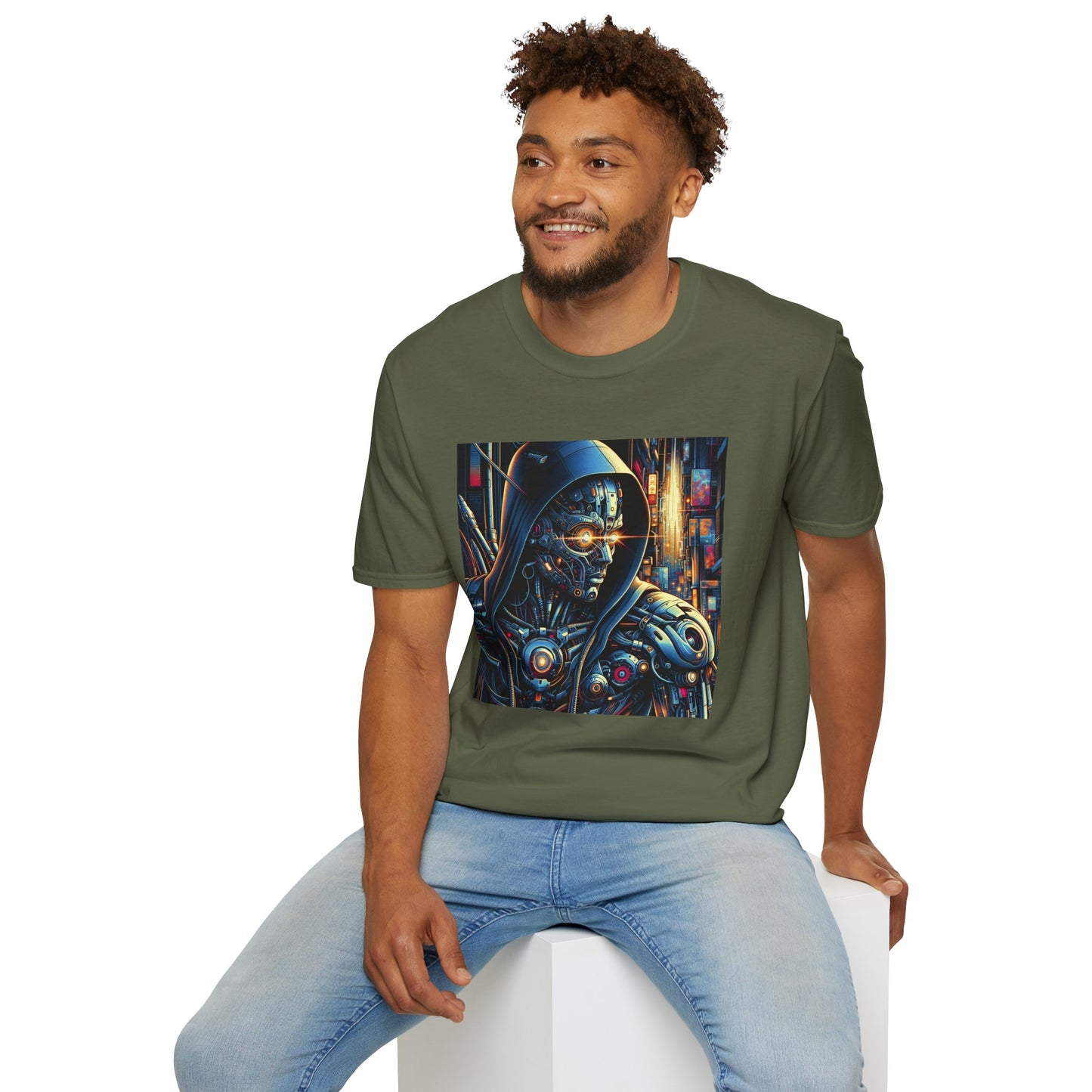 Cyberpunk Cyborg Unisex Softstyle T-Shirt