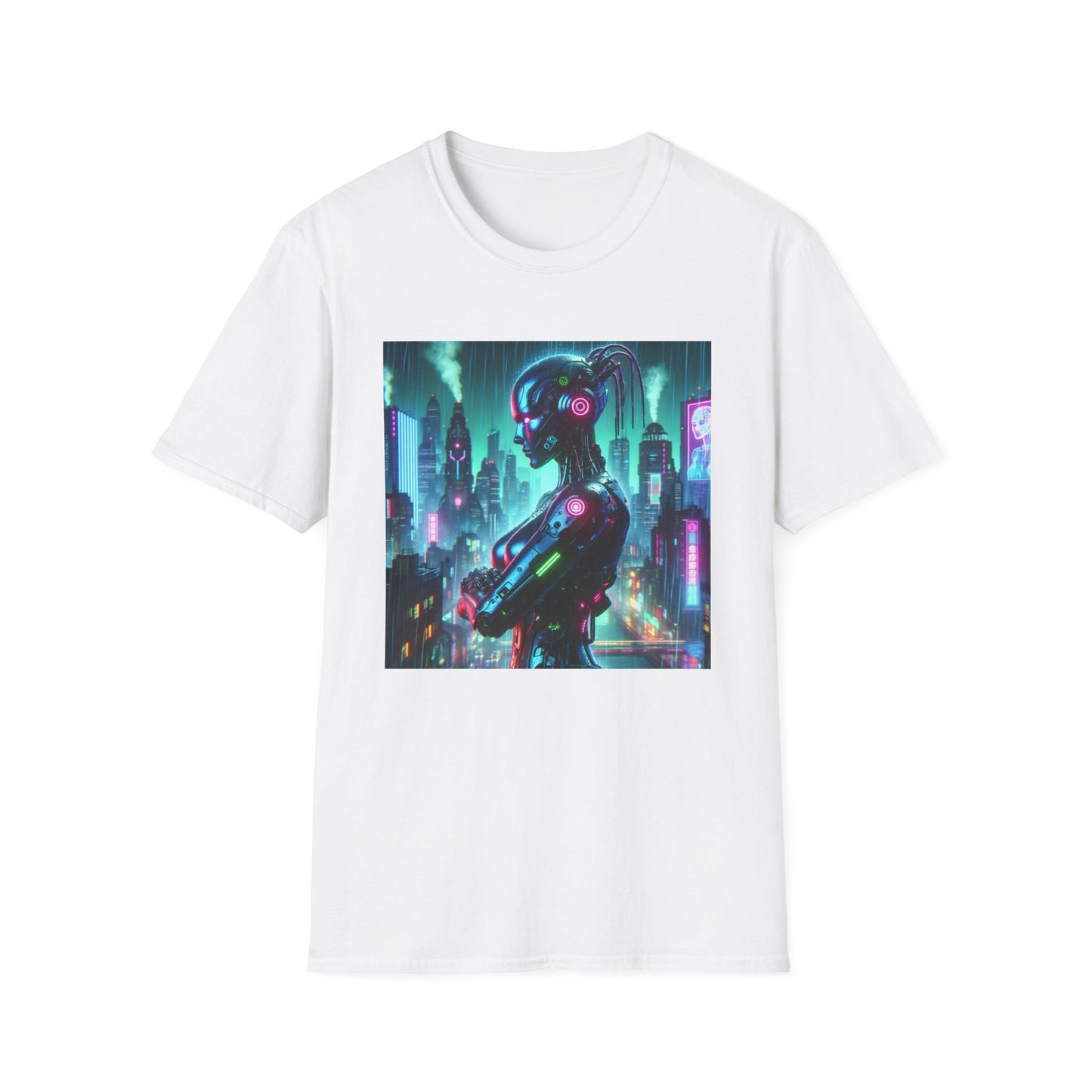 Cyberpunk Robohuman Unisex Softstyle T-Shirt