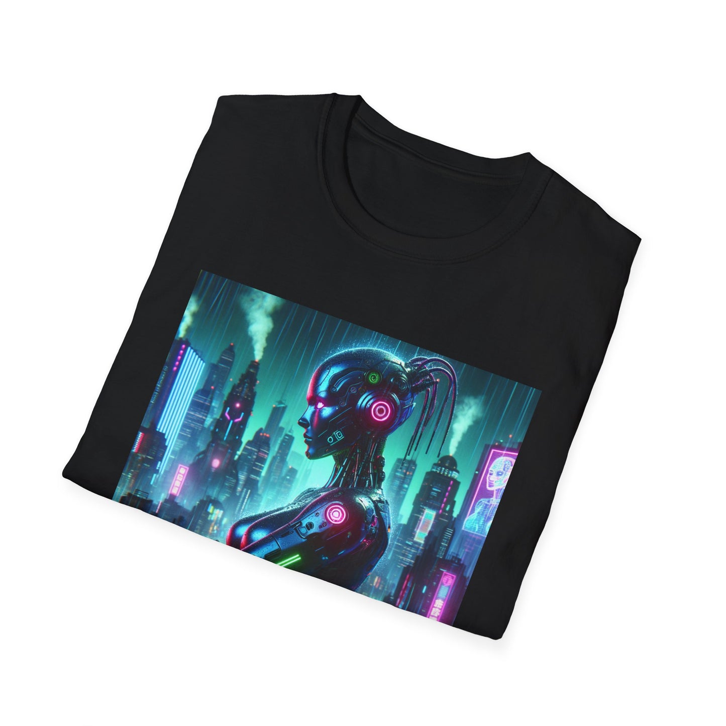 Cyberpunk Robohuman Unisex Softstyle T-Shirt